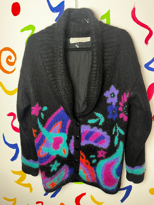 Papillon Black Cardigan