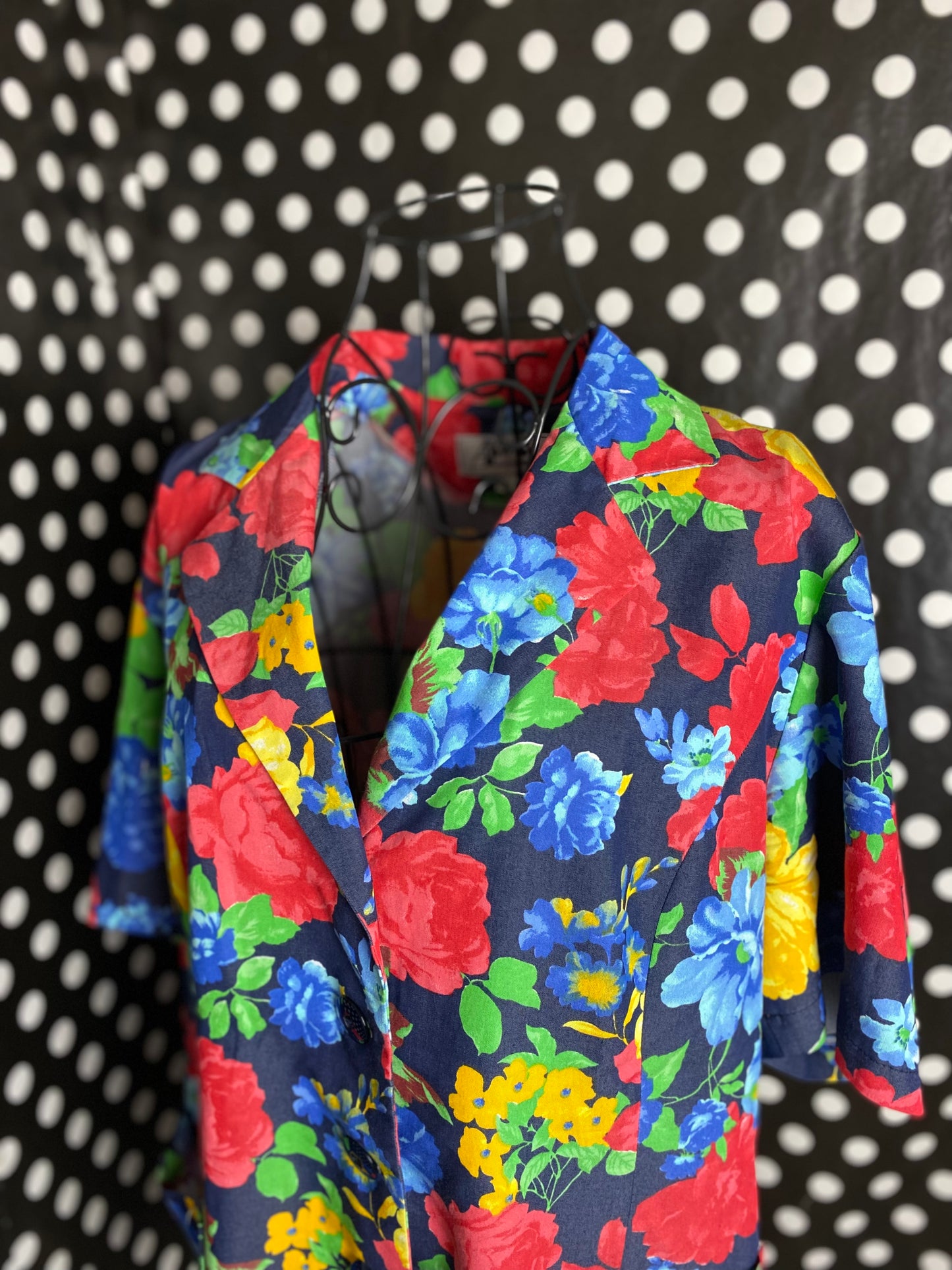 Navy floral shirt