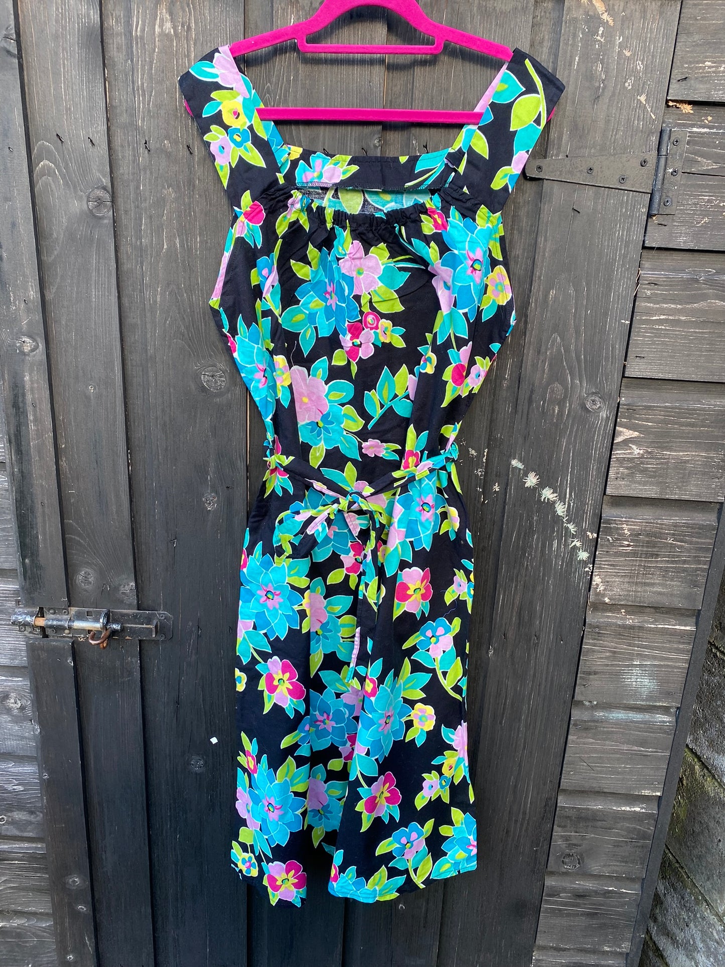 Turquoise floral dress