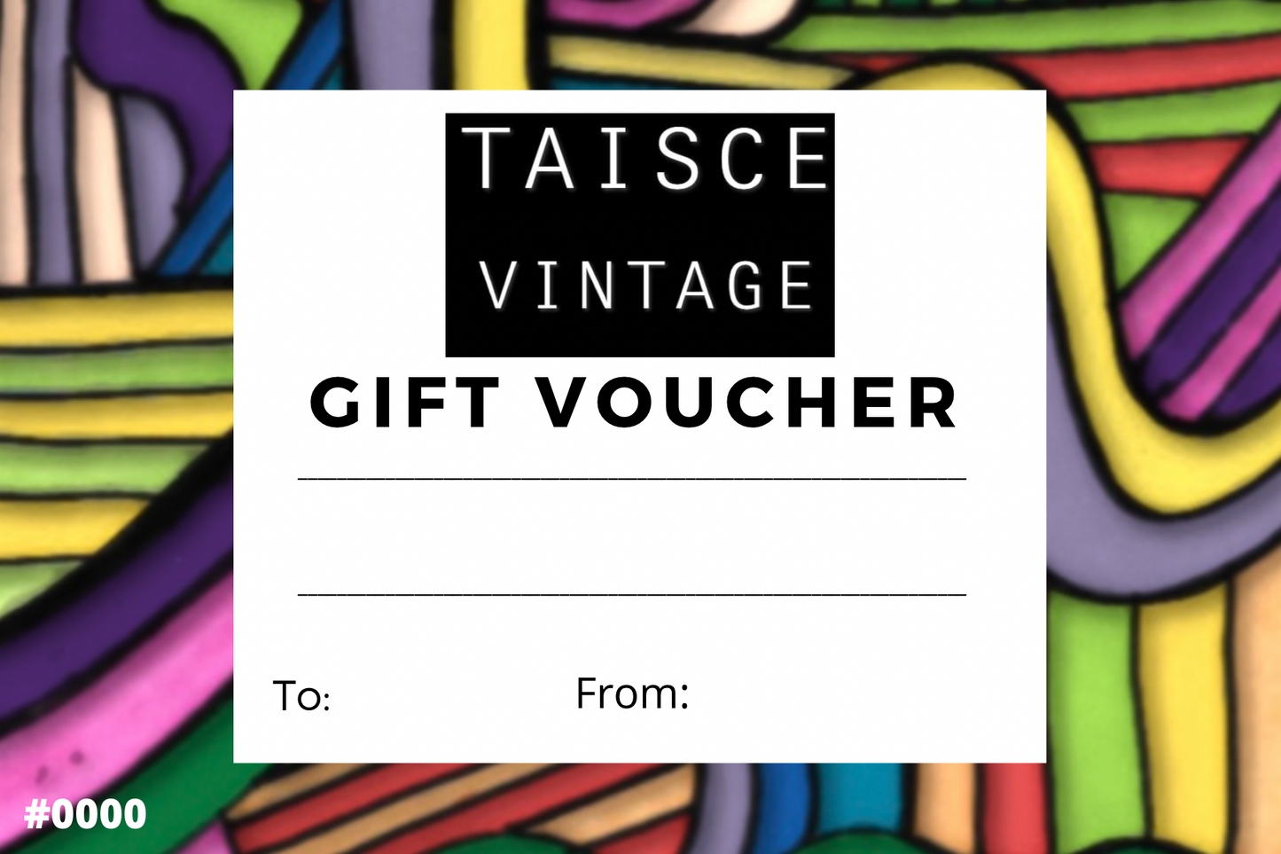 Taisce Vintage gift voucher