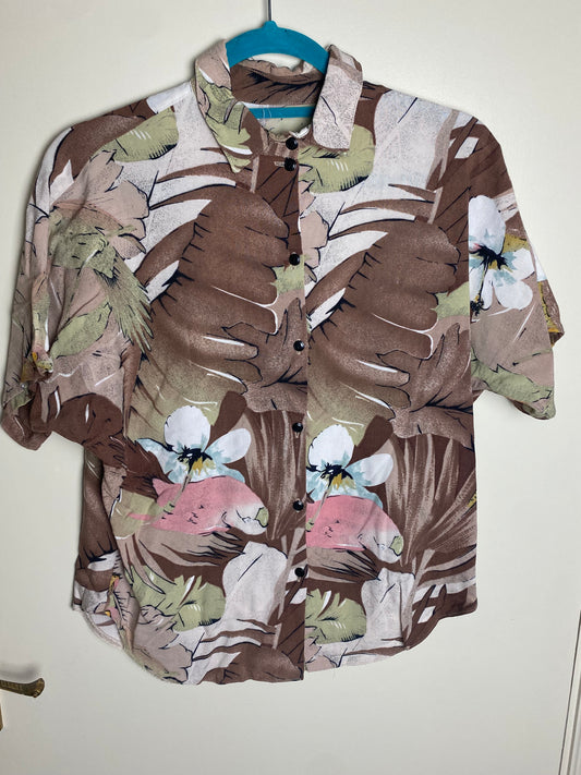 Earthy floral shirt