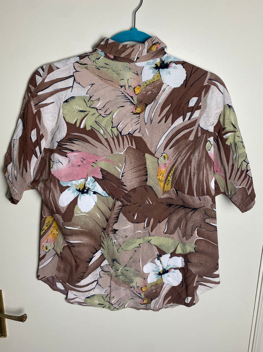 Earthy floral shirt