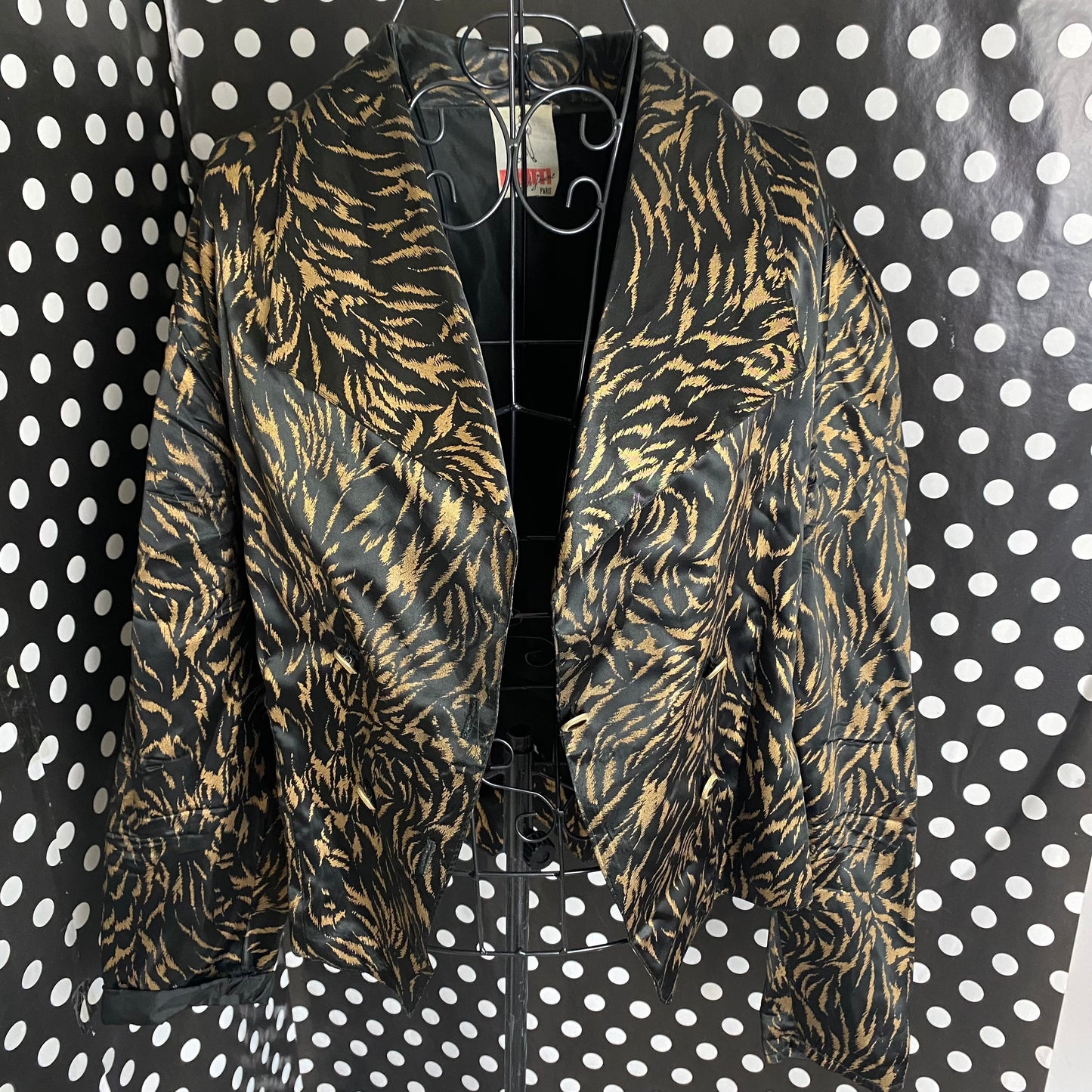 Animal print blazer