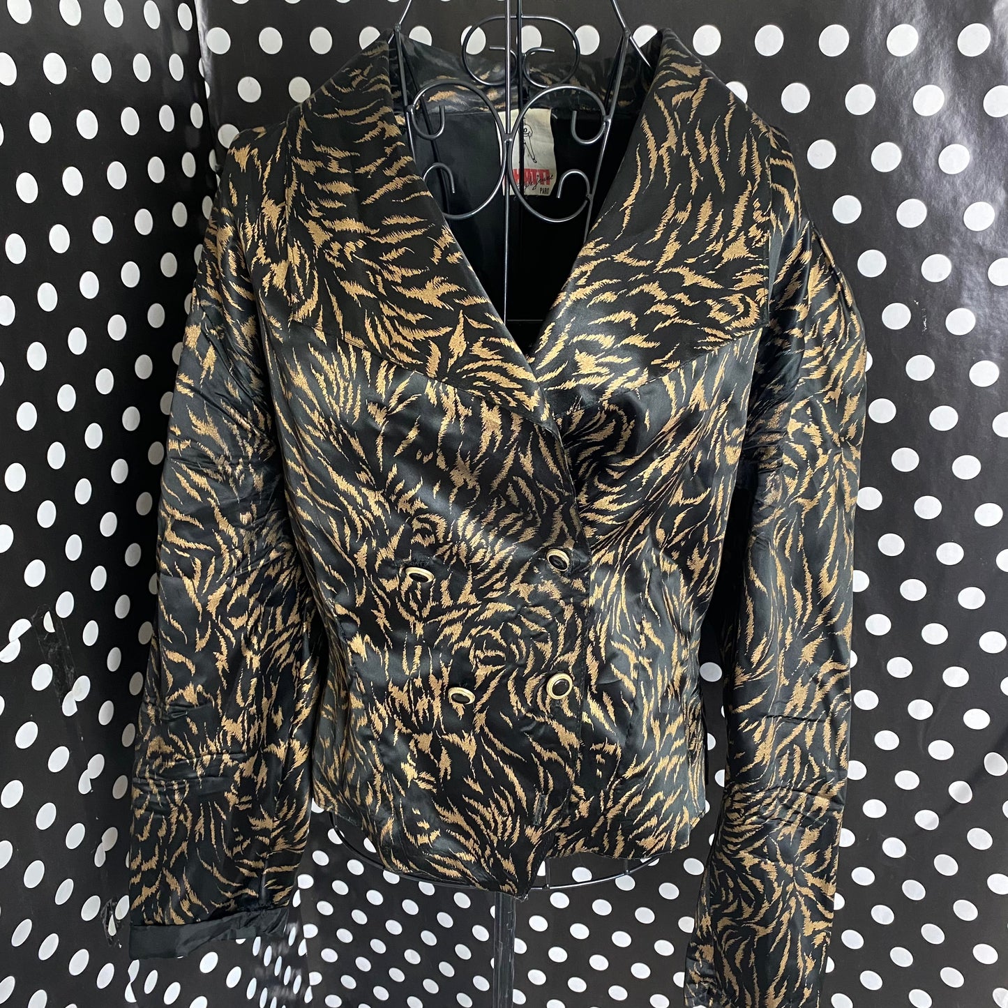 Animal print blazer